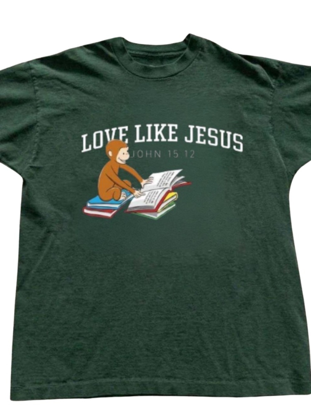 Forest Green Love Like Jesus Graphic Tee